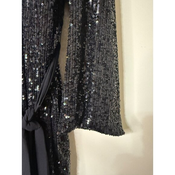 Show Me Your Mumu Encore Duster Midnight Glitz Sequins 2X NWT - Picture 4 of 10